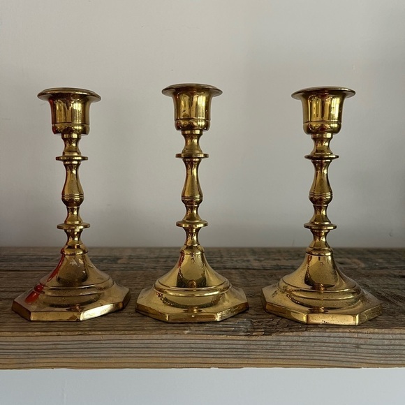 Other - Brass candlesticks set of 3
